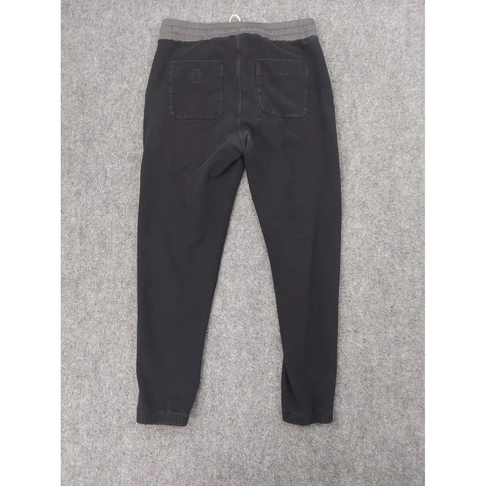 Vuori Balboa Jogger Sweat Pants Mens XL Black Gray Drawstring Waist Pockets Gym
